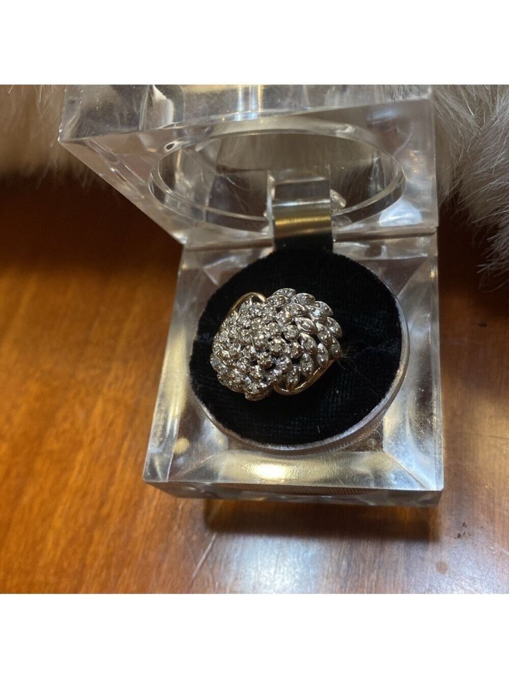 Jewelry-Genuine Diamonds ring. 14k gold, nearly a Karat in diamonds size 9 1/4 - Picture 14 of 14